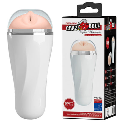 Crazy Bull - Trish - Vibrationsmasturbator mit Super-Skin-Hülle