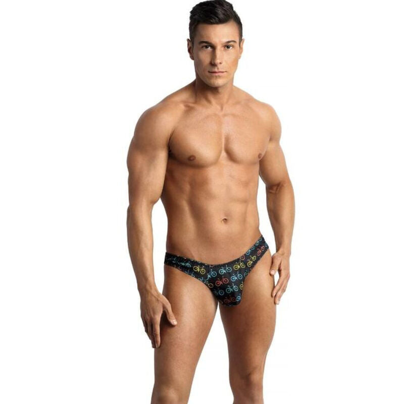 Anais Men - Benito - Herren-String mit Fahrradmotiven