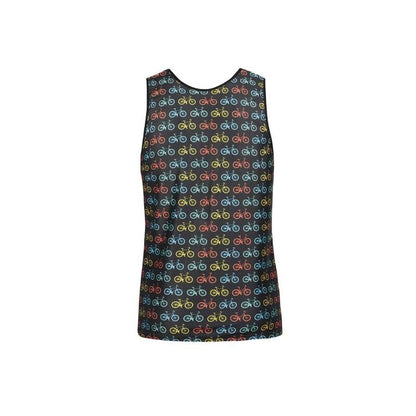 Anais Men - Benito -  Herren-Tanktop  mit  Fahrradprints