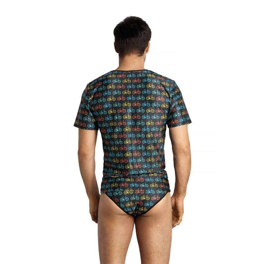 Anais Men - Benito -  Herren-Shirt  mit bunten Fahrradprints
