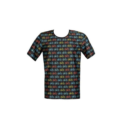 Anais Men - Benito -  Herren-Shirt  mit bunten Fahrradprints