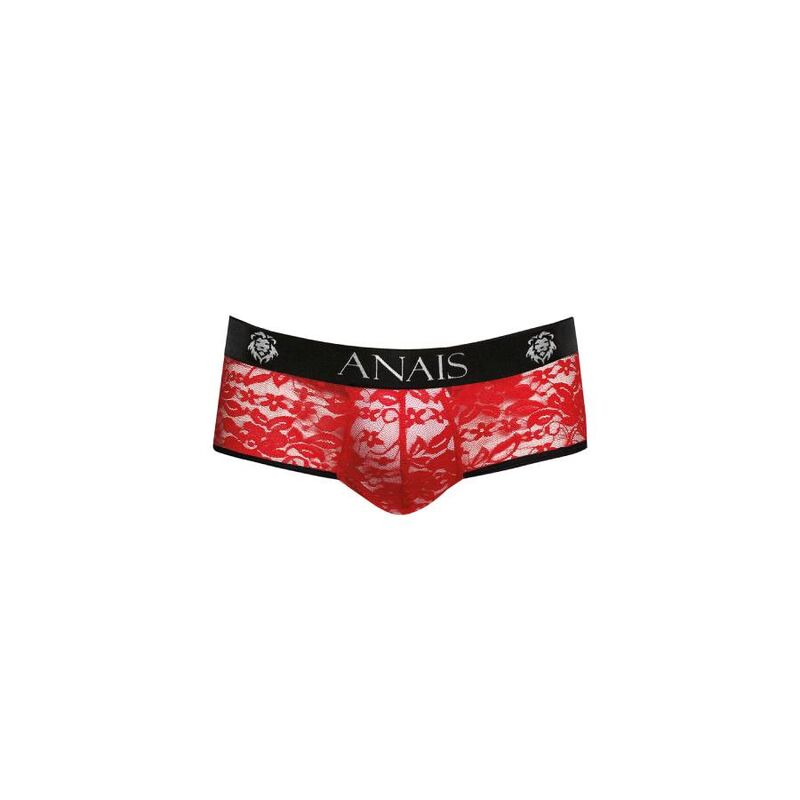 Anais Men - Brave - Herren-Jock Brief mit roter floraler Spitze