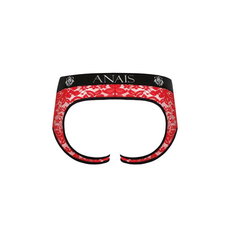 Anais Men - Brave - Herren-Jock Brief mit roter floraler Spitze