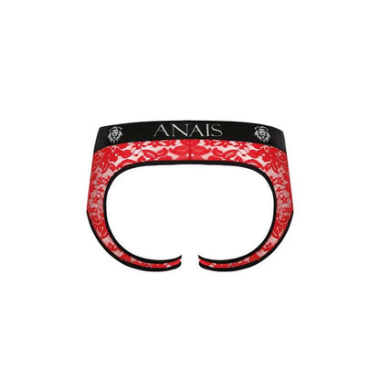 Anais Men - Brave - Herren-Jock Brief mit roter floraler Spitze
