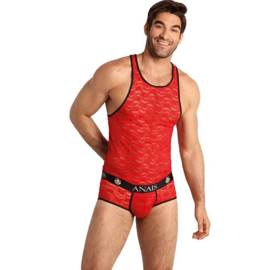Anais Men - Brave - Herren-Tanktop  mit floraler Spitze
