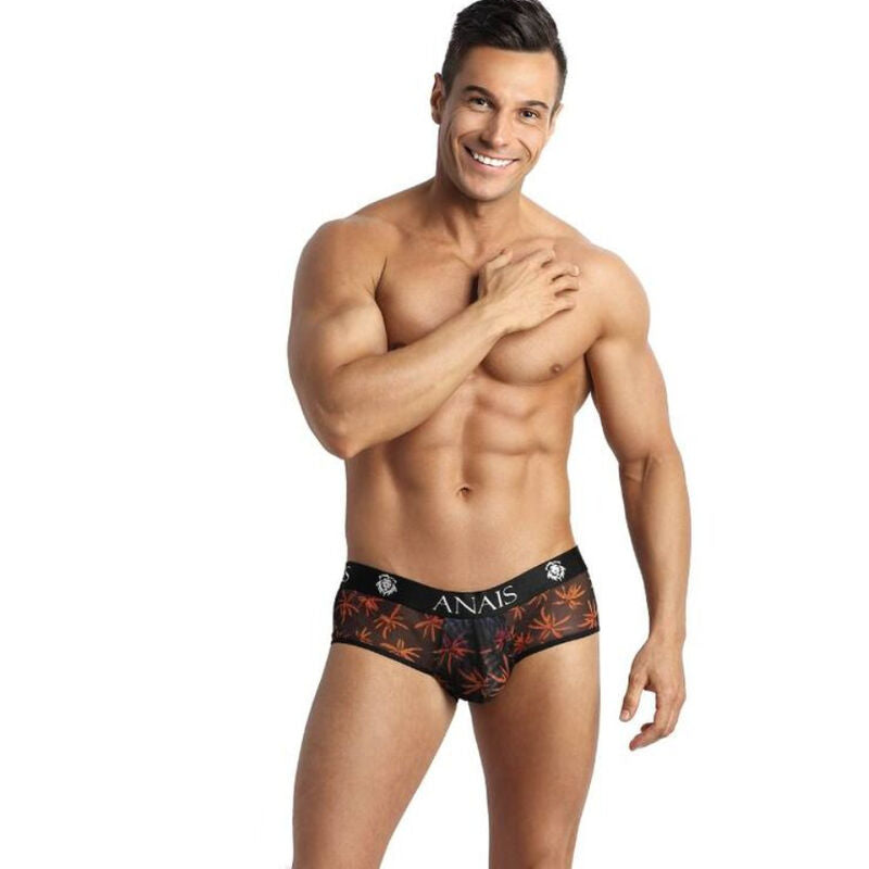 Anais Men - Chill - Herren-Jock Brief mit Blattmuster