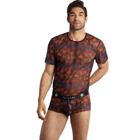 Anais Men - Chill  -  Herren-Shirt mit  Blattmuster