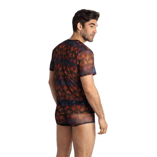 Anais Men - Chill  -  Herren-Shirt mit  Blattmuster