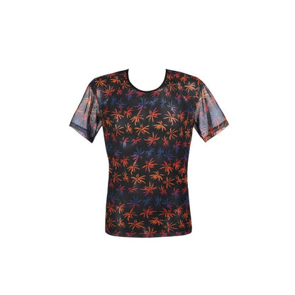 Anais Men - Chill  -  Herren-Shirt mit  Blattmuster