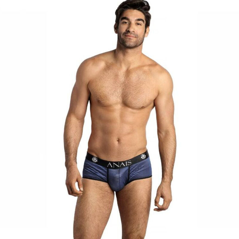 Anais Men - Naval - Herren-Shorty Brief mit Streifen