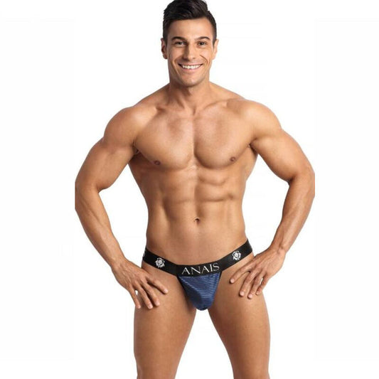 Anais Men - Naval - Herren-Jockstrap mit Streifen