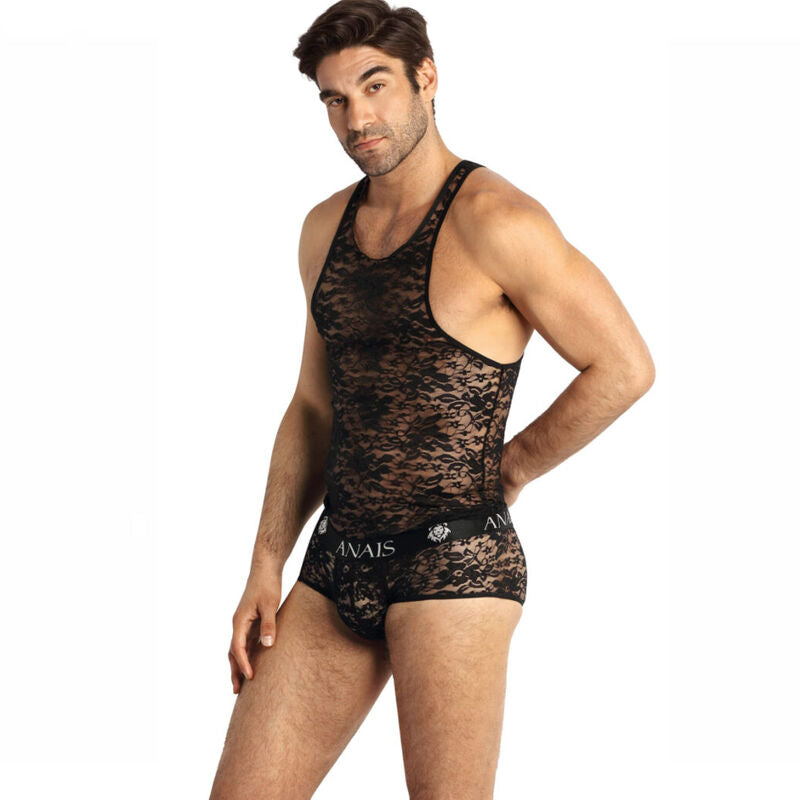 Anais Men - Romance - Herren-Tanktop aus floraler Spitze
