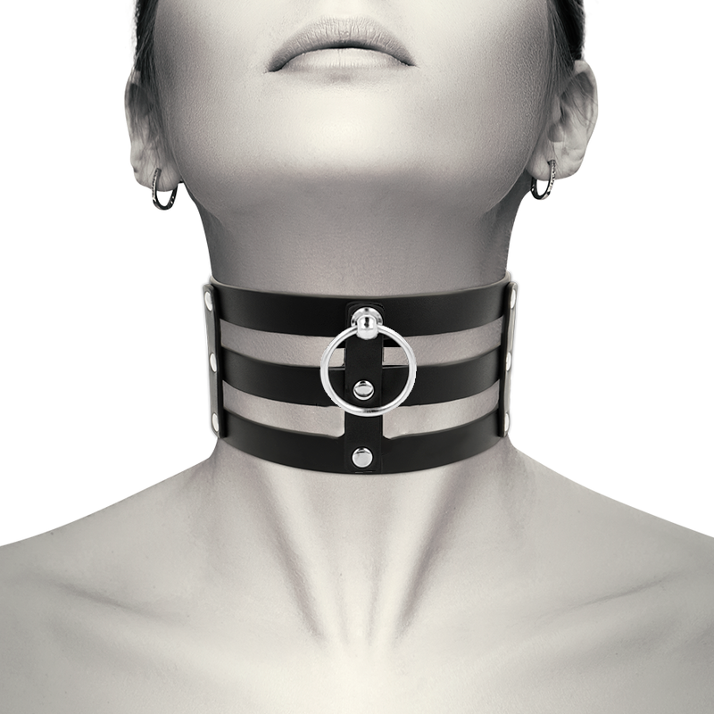 Coquette - Veganes Leder-Halsband im Fetisch-Stil