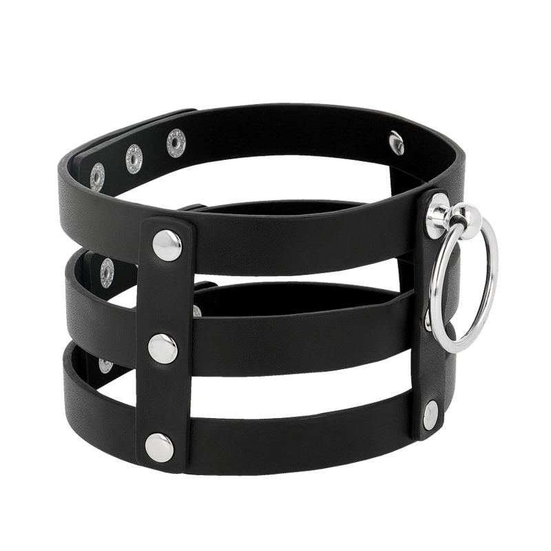 Coquette - Veganes Leder-Halsband im Fetisch-Stil