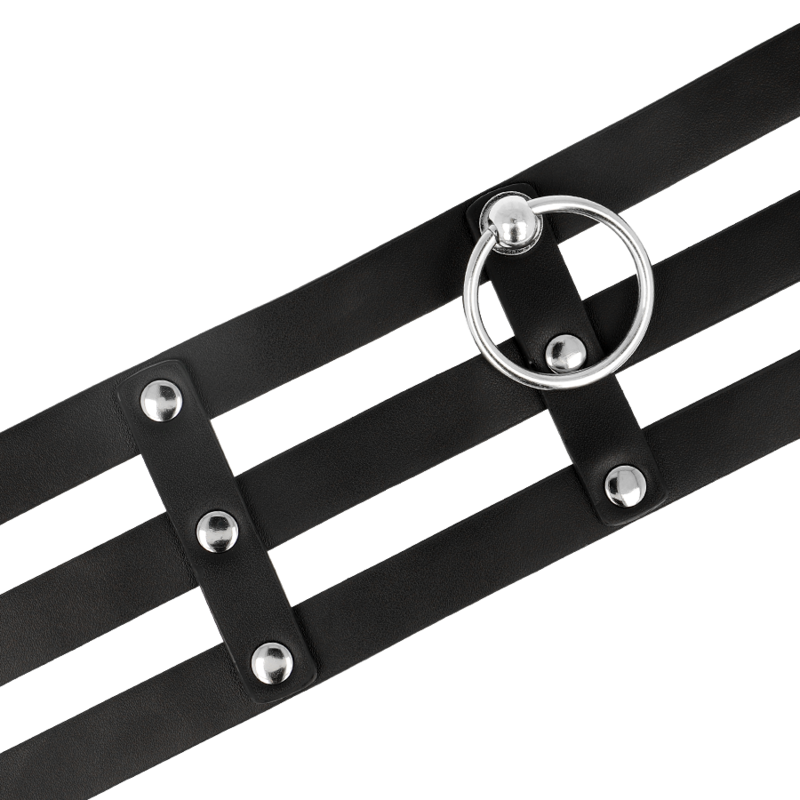 Coquette - Veganes Leder-Halsband im Fetisch-Stil