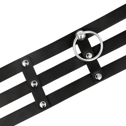 Coquette - Veganes Leder-Halsband im Fetisch-Stil