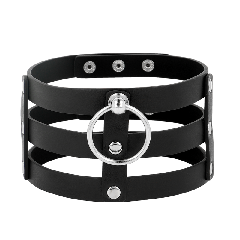 Coquette - Veganes Leder-Halsband im Fetisch-Stil