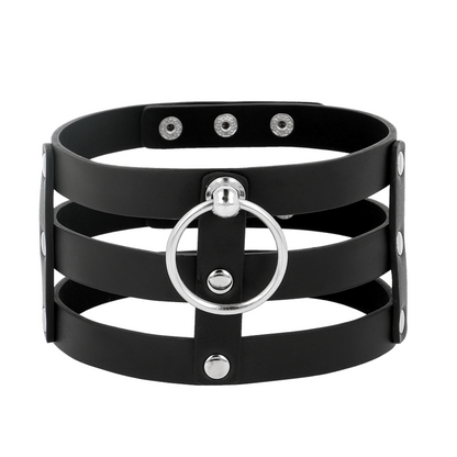 Coquette - Veganes Leder-Halsband im Fetisch-Stil