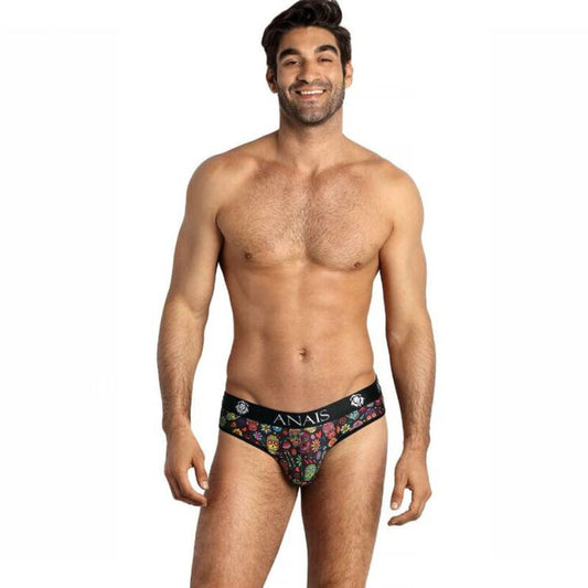 Anais Men - Mexico - Herren-Slip mit Totenkopf-Print
