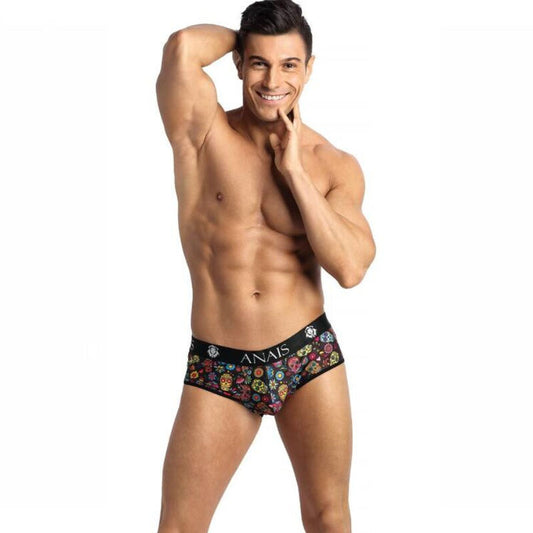 Anais Men - Mexico - Herren-Jock Brief mit Totenkopf-Print