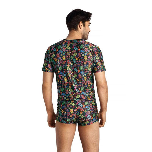 Anais Men - Mexico - Herren-Shirt mit Totenkopf-Print