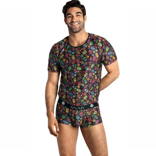 Anais Men - Mexico - Herren-Shirt mit Totenkopf-Print