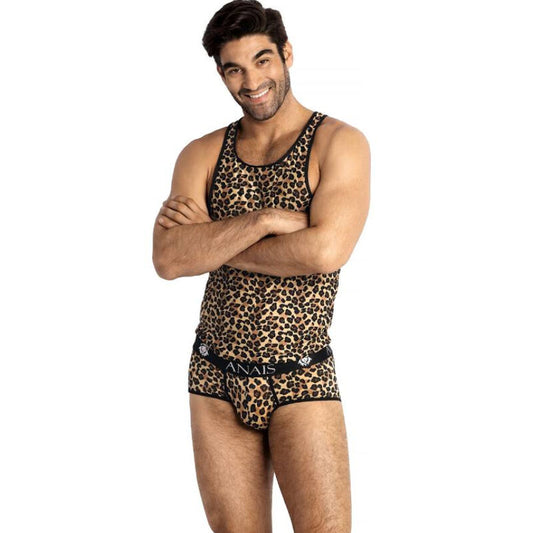 Anais Men - Mercury - Herren-Tanktop mit Leo-Print