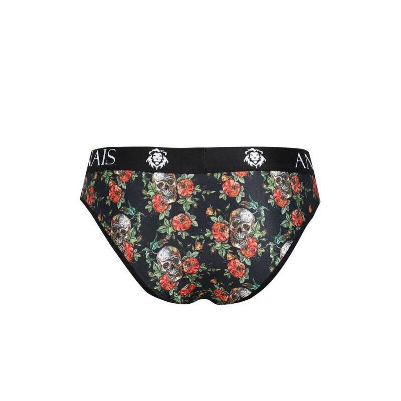 Anais Men - Power - Herren-Slip mit floralem Skull-Muster