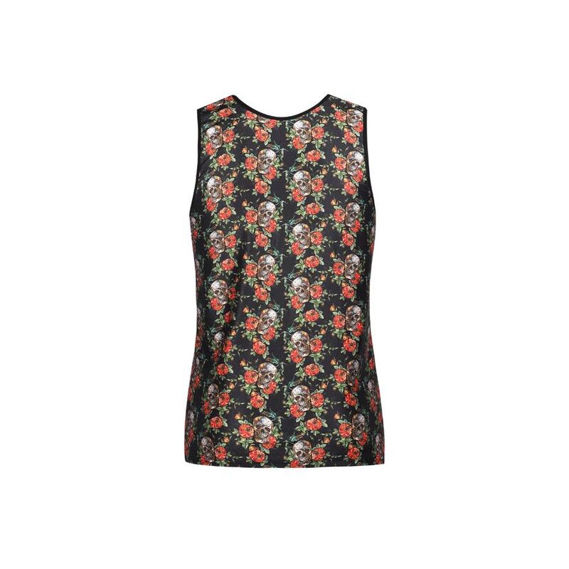 Anais Men - Power -  Herren-Tanktop mit  Skull- Muster