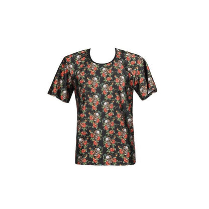 Anais Men - Power -  Herren-Shirt mit floralem Skull- Muster