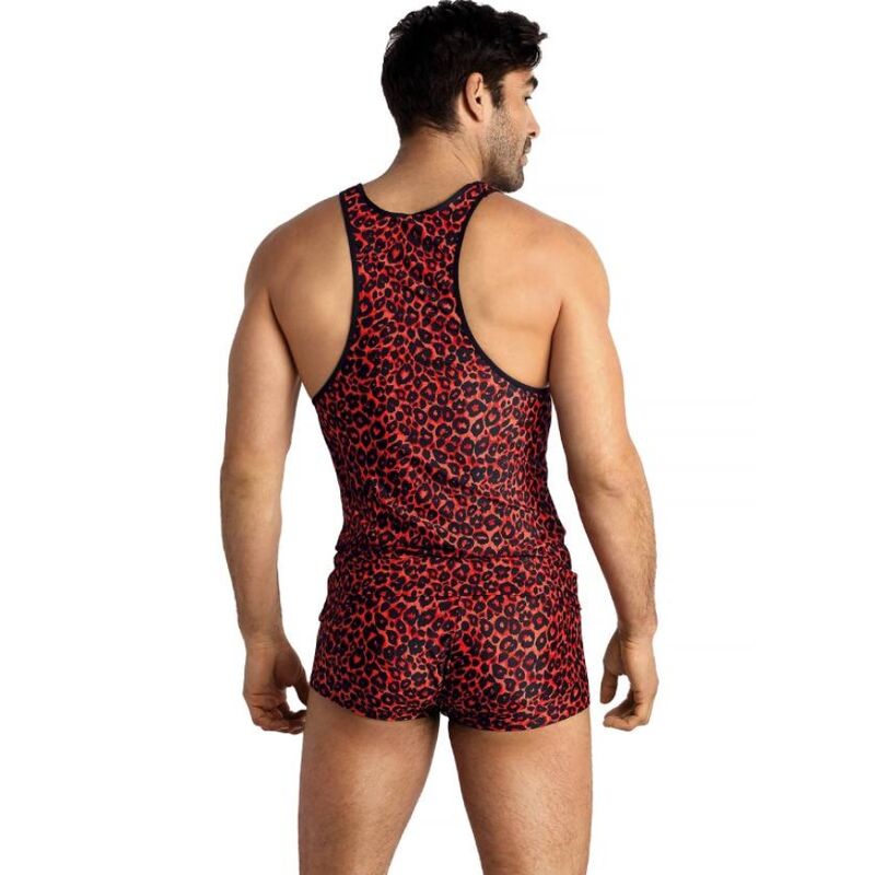 Anais Men - Tribal - Herren-Tanktop mit Leo-Print