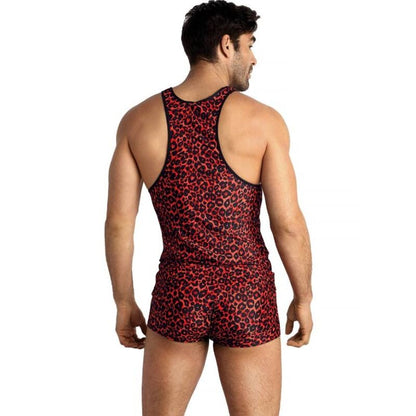 Anais Men - Tribal - Herren-Tanktop mit Leo-Print