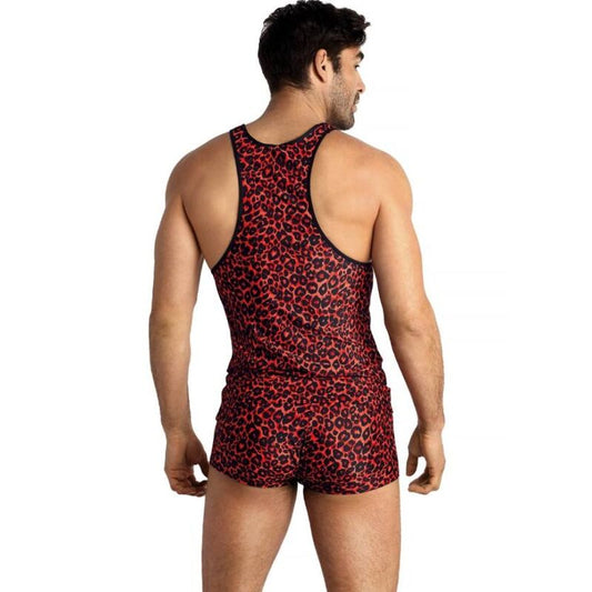 Anais Men - Tribal - Herren-Tanktop mit Leo-Print