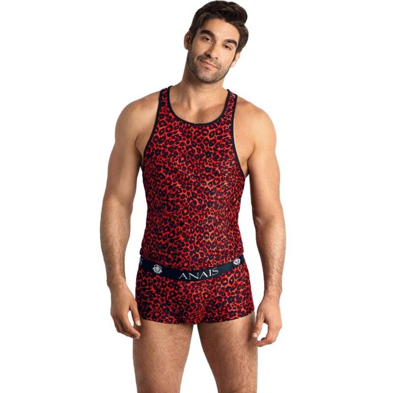 Anais Men - Tribal - Herren-Tanktop mit Leo-Print