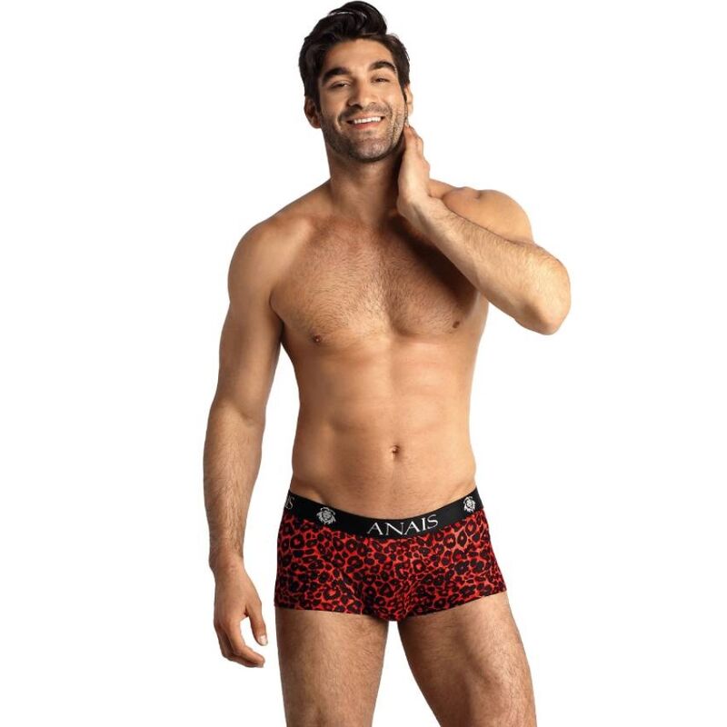 Anais Men - Tribal - Herren-Boxer Brief mit Leopardenprint