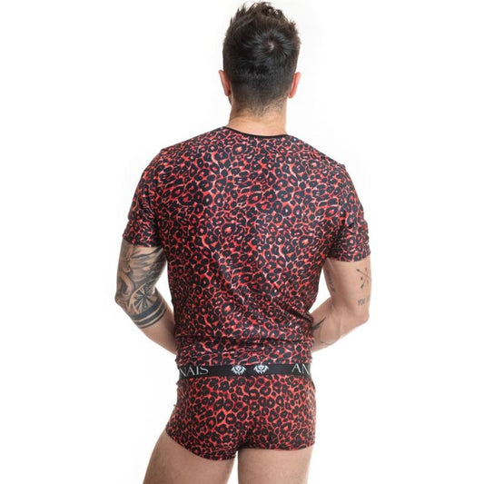 Anais Men - Tribal - Herren-Shirt mit Leo-Print