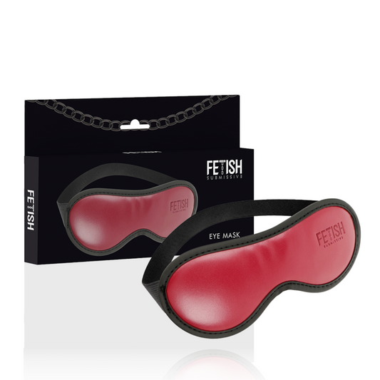 Fetish Submissive - Vegane Ledermaske mit Neoprenfutter