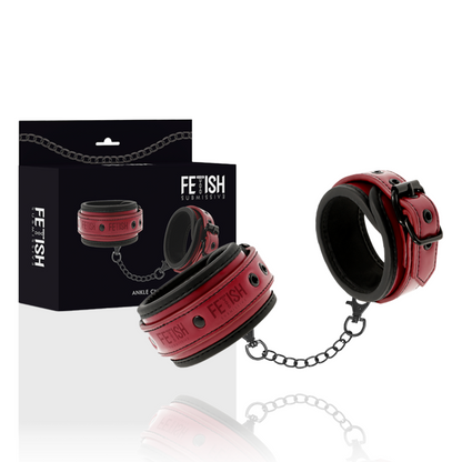 Fetish Submissive - Dark Room - Knöchelhandschellen aus veganem Leder