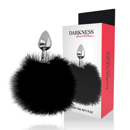 Darkness - Analplug mit Fellschwanz für Stimulation