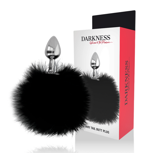 Darkness - Analplug mit Fellschwanz für Stimulation