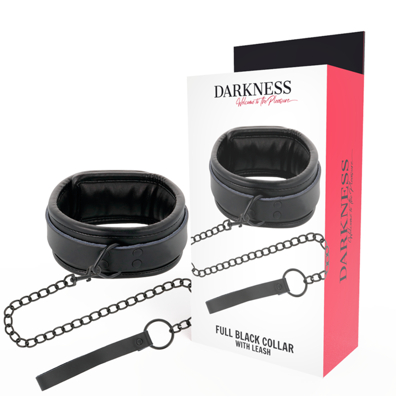 Darkness - BDSM Halsband mit Leine