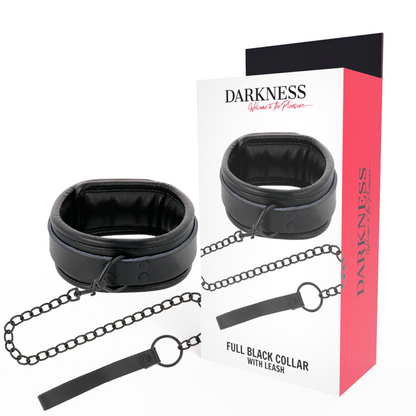 Darkness - BDSM Halsband mit Leine