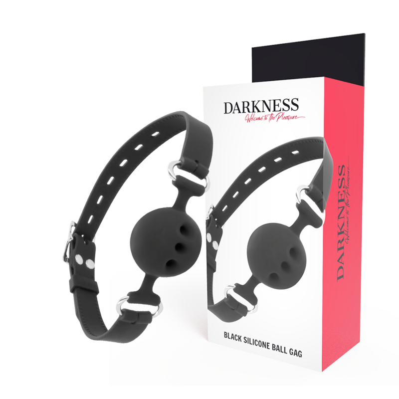 Darkness - Atmungsaktiver Silikon-Knebel