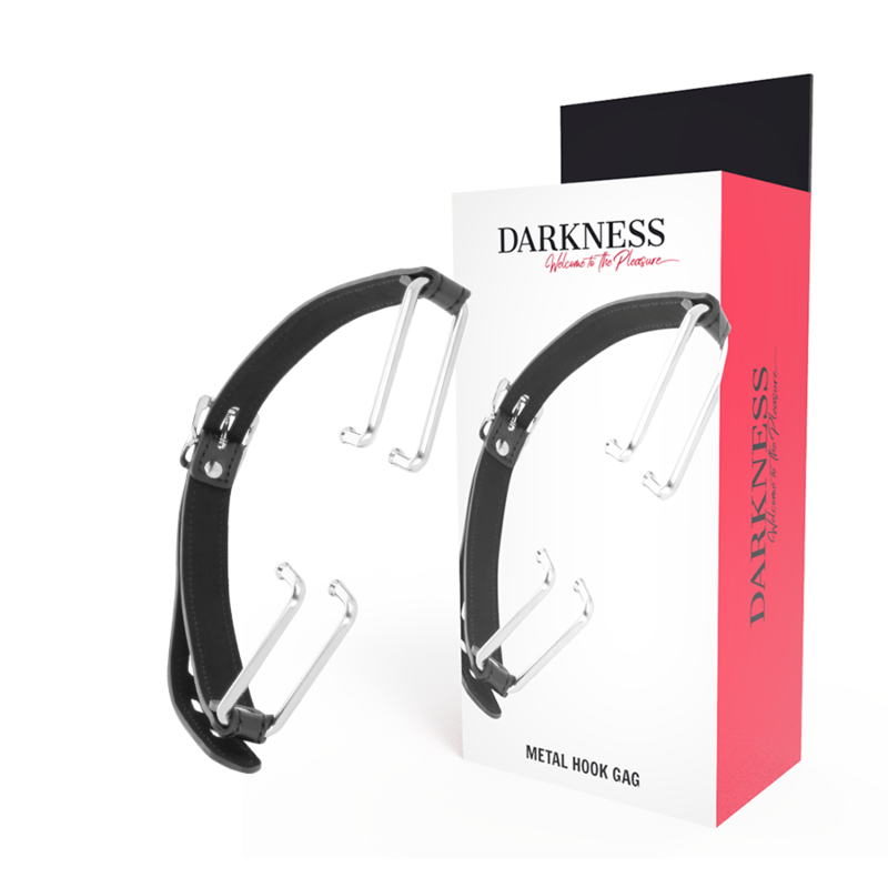 Darkness - Hakenknebel - Mundknebel mit offenem Einsatz