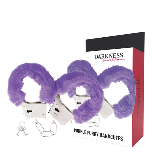 Darkness - Gepolsterte Manschetten mit Kette