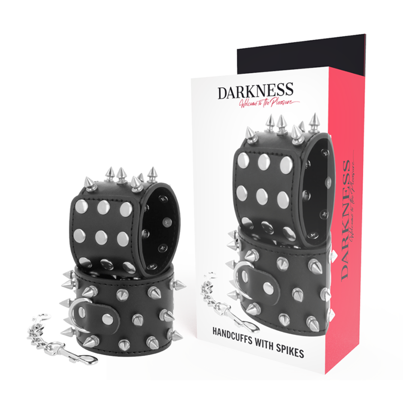 Darkness - Spikeschellen - Verstellbare Metall Handschellen