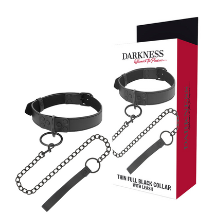 Darkness - BDSM Halsband mit Kettenleine