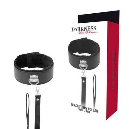 Darkness - Gepolstertes BDSM Halsband mit Leine