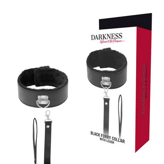 Darkness - Gepolstertes BDSM Halsband mit Leine