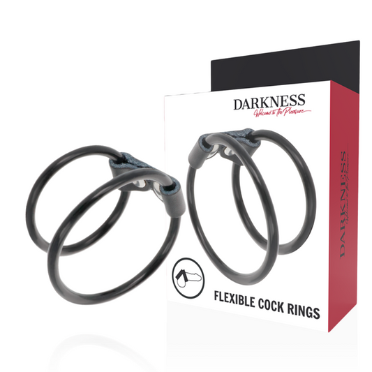 Darkness - Doppelter flexibler Penisring